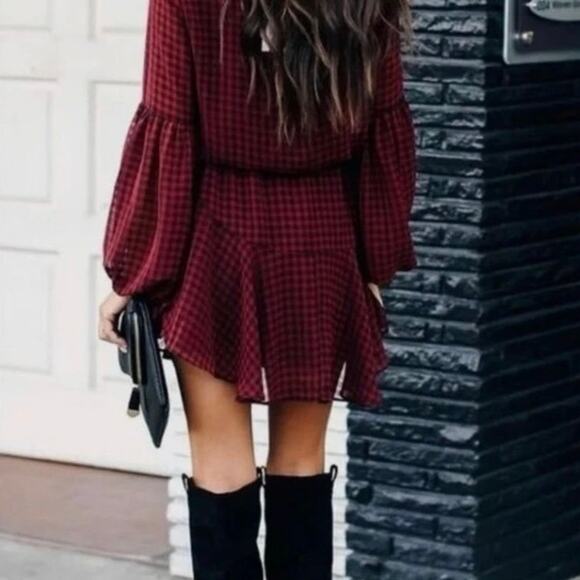 VICI MANCHESTER ADJUSTABLE BALLOON SLEEVE DRESS SzS Christmas holiday - Picture 5 of 11